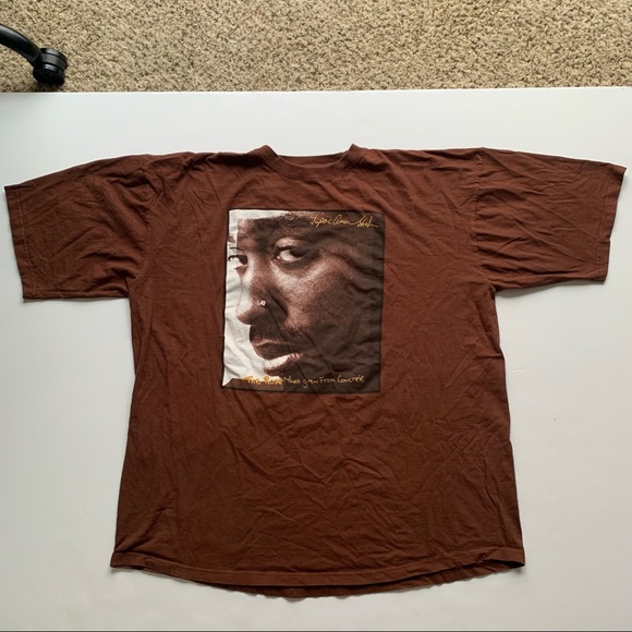 Vintage Other - 047 - VINTAGE 90s TUPAC 2PAC SHAKUR HIP HOP RAP OVERSIZED GRAPHIC T SHIRT